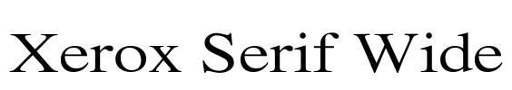 Xerox Serif Wide