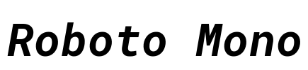 Roboto Mono