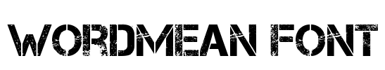 WordMean Font Font Image