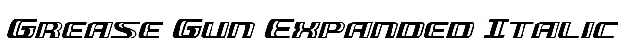 Grease Gun Expanded Italic