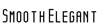 Smooth Elegant Font Image