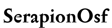 SerapionOsf Font Image