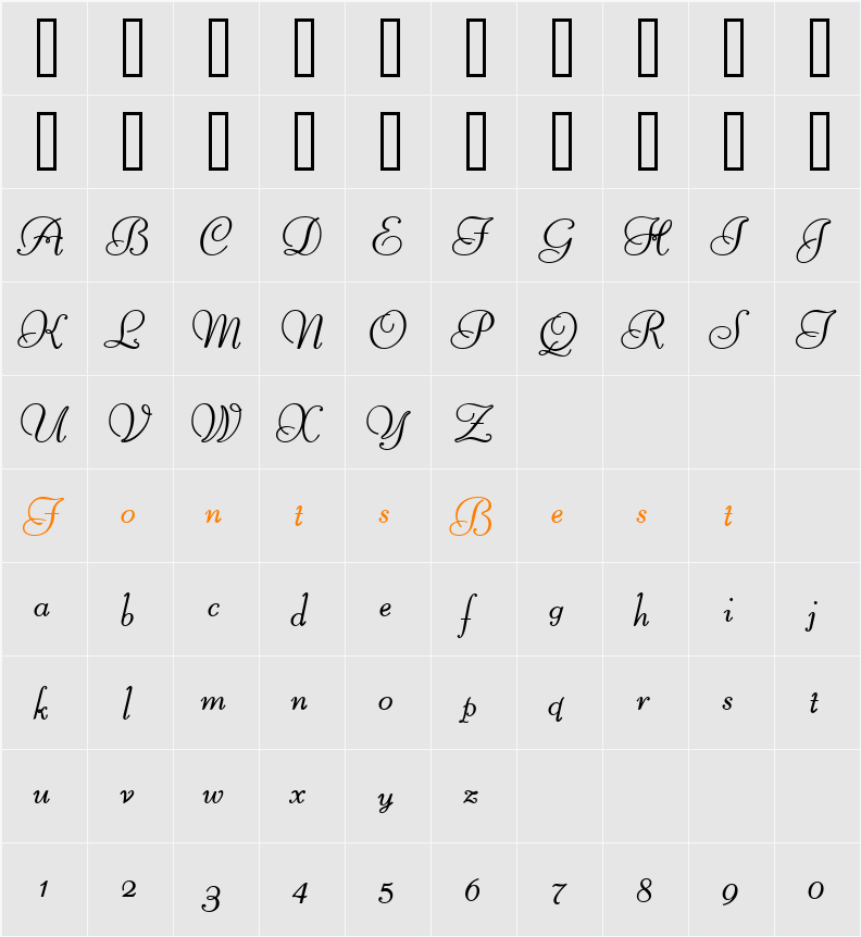Liberate Character Map