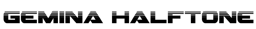 Gemina Halftone Font Image