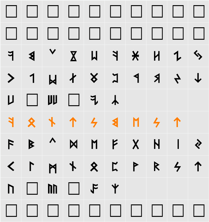 folksa:g Character Map