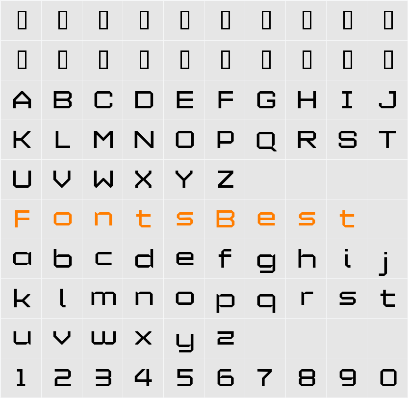 Maetl Character Map