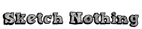 Sketch Nothing Font Image
