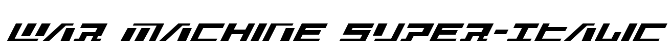 War Machine Super-Italic
