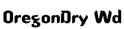 OregonDry Wd Font Image