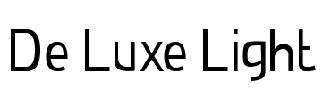 De Luxe Light Font Image
