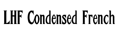 LHF Condensed French Font Image