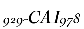 929-CAI978