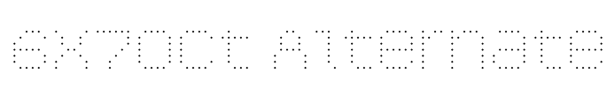 6x7oct Alternate Font Image
