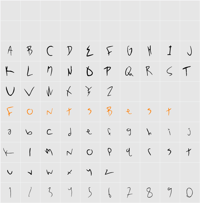NoXWay Character Map