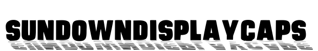 SundownDisplayCaps Font Image