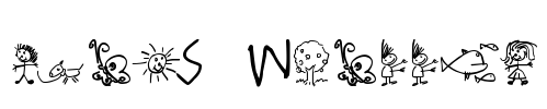 kidS Written Font Image