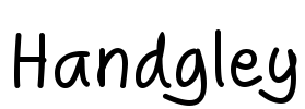 Handgley Font Image