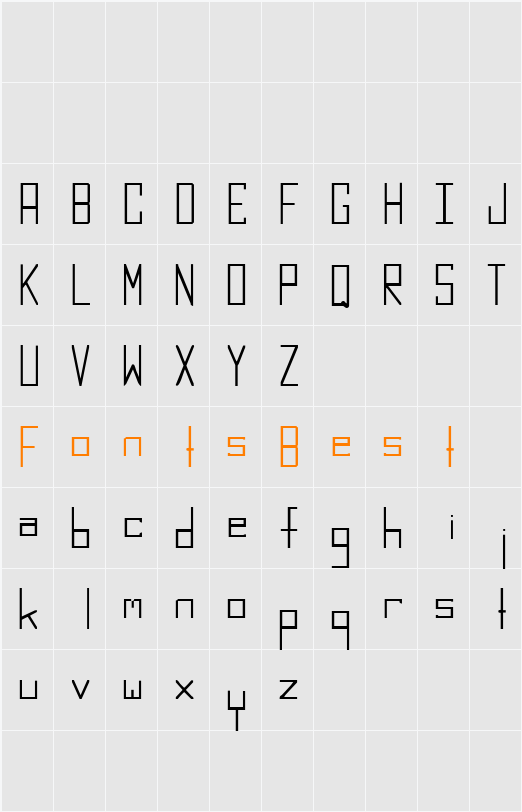 Boring Squared Character Map