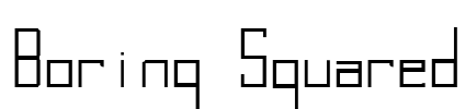 Boring Squared Font Image