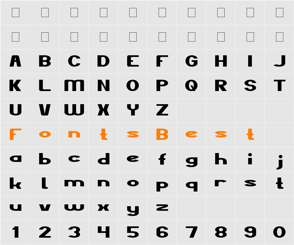 The Kind Of feeling Character Map