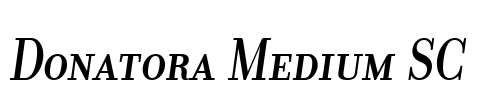 Donatora Medium SC Font Image