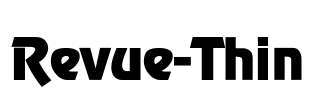 Revue-Thin Font Image