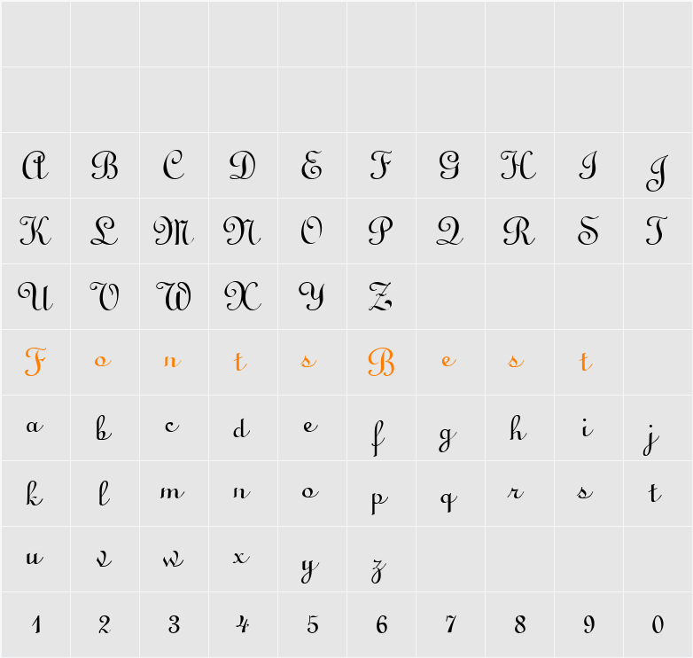 Hope Character Map