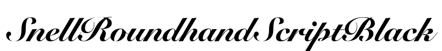 SnellRoundhandScriptBlack