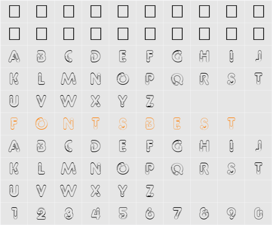 Paper Character Map
