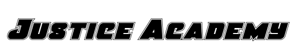 Justice Academy Font Image