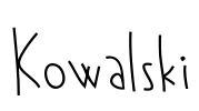 Kowalski Font Image