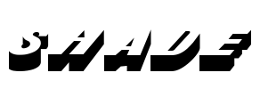 Shade Font Image