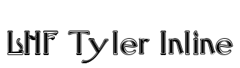 LHF Tyler Inline Font Image