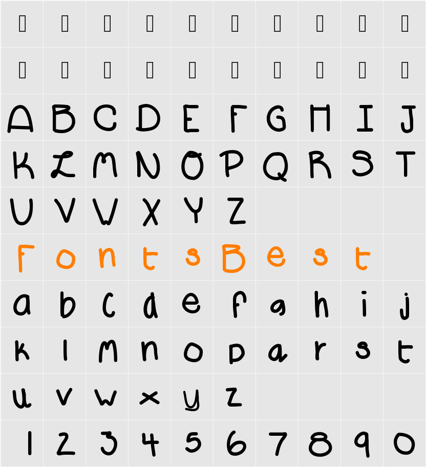 Fonty Character Map