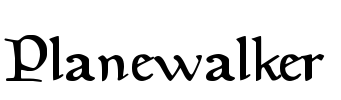 Planewalker Font Image