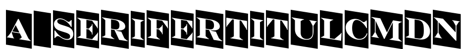 a_SeriferTitulCmDn Font Image
