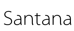 Santana Font Image