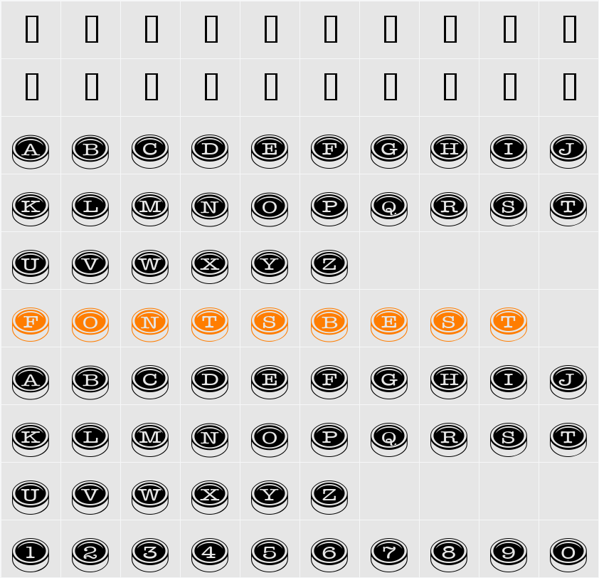 TypewriterKeys Character Map