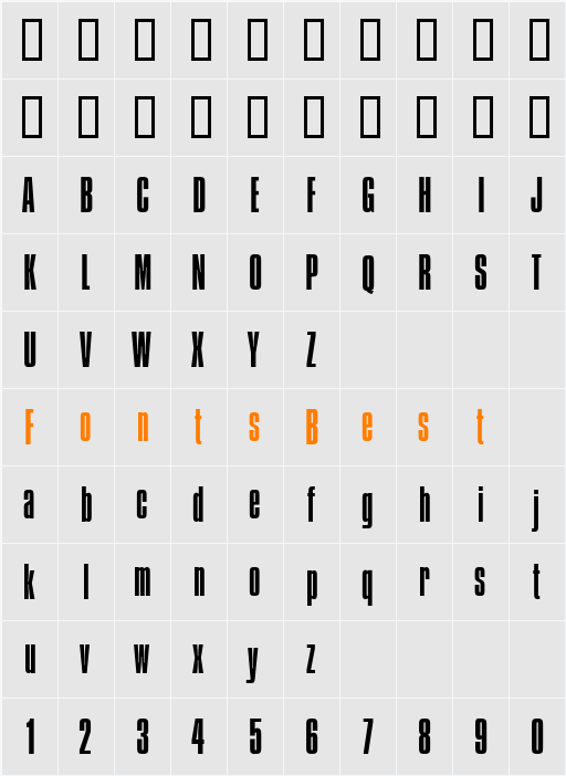Compressed-Light Character Map