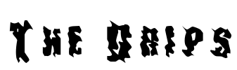 The Drips Font Image