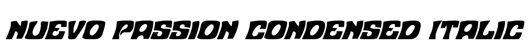 Nuevo Passion Condensed Italic