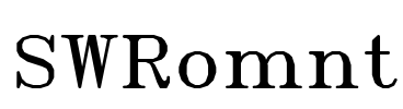 SWRomnt Font Image