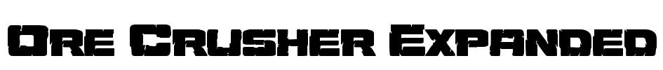 Ore Crusher Expanded Font Image