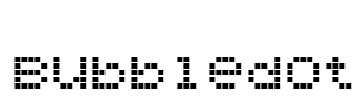 Bubbledot Font Image