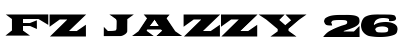 FZ JAZZY 26 Font Image