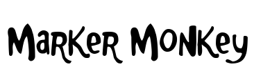 Marker Monkey Font Image