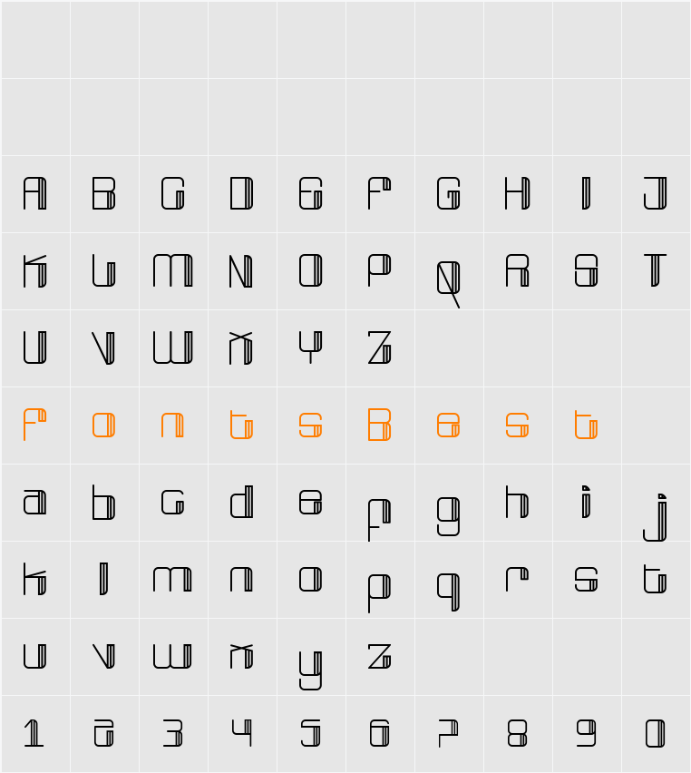 broad Character Map