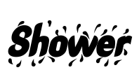 Shower Font Image