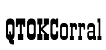 QTOKCorral Font Image