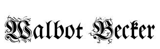 Walbot Becker Font Image